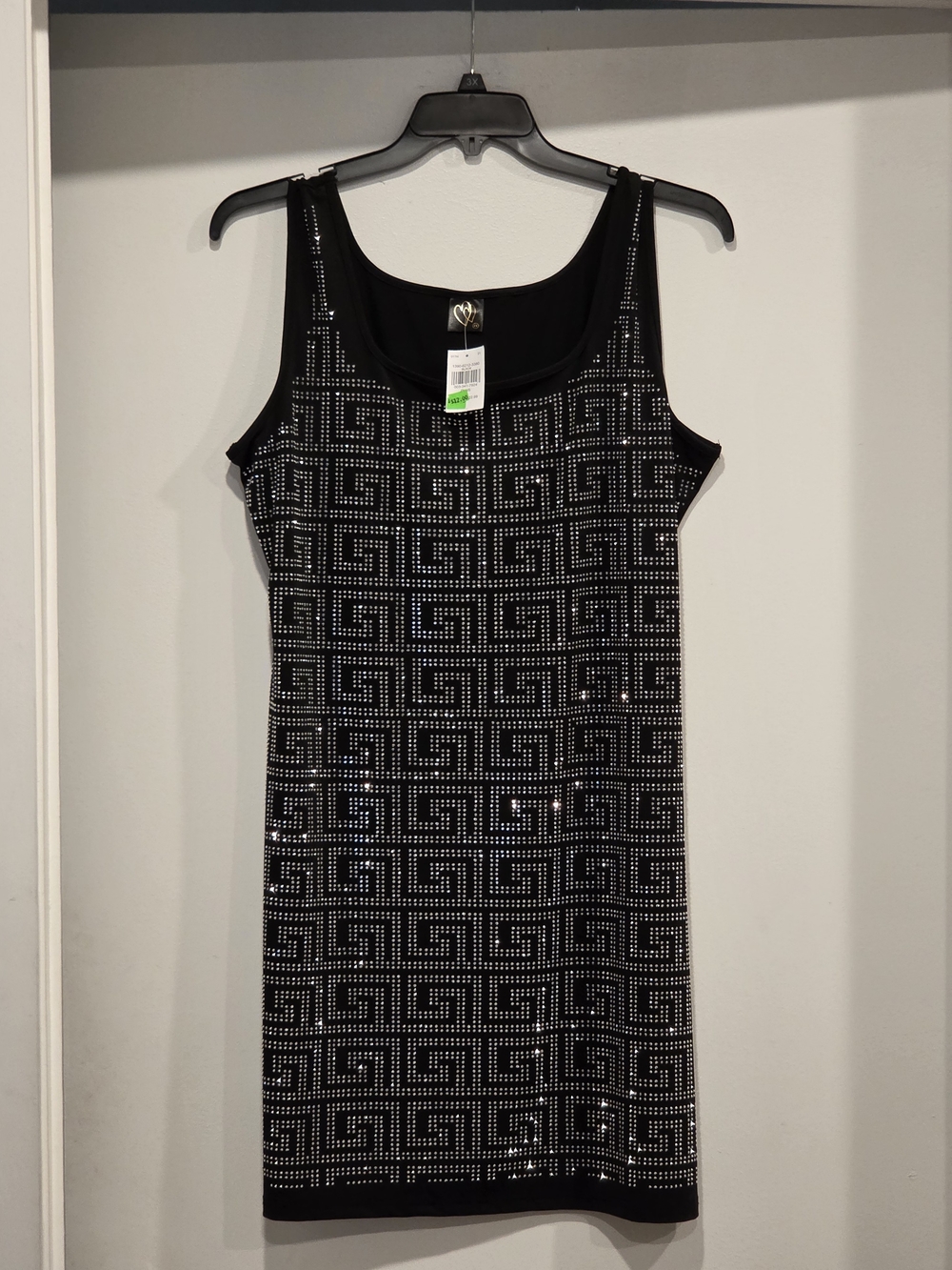 Black Studded Tank Dress - Elegant Evening Style